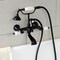 Kingston Brass AE553T0 7-Inch Wall Mount Tub Faucet with Hand Shower, Matte Black AE553T0 - alternate 4